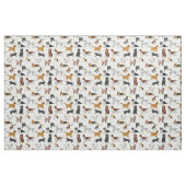Cute Dogs Illustrator Pattern Stof (Yard (91,4 cm))