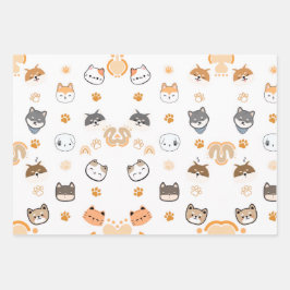 CUTE DOGS INPAKPAPIER VEL