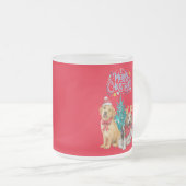 Cute dogs kermas matglas koffiemok (Voorkant rechts)