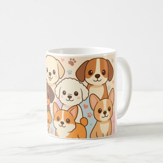 Cute dogs mug (Devant droit)