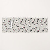 Cute Dogs Pattern, aangepaste naam yoga mat (Voorkant (horizontaal))