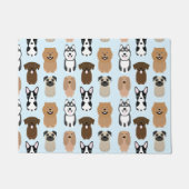Cute Dogs, Pug, Boston, Lab, Chow, Husky, Spaniel Deurmat (Voorkant)