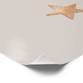 Cute Doll on Crescent Moon Illustration Poster (Coin)