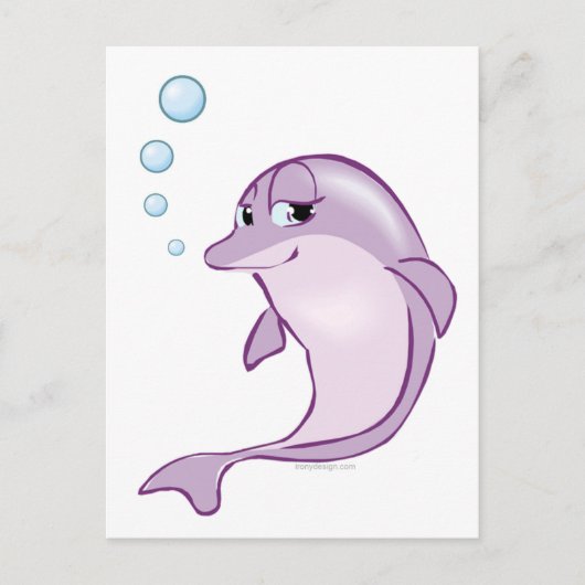 Cute Dolphin Briefkaart (Voorkant)
