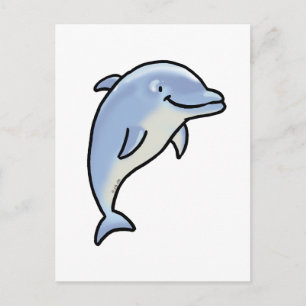 Cute dolphin briefkaart