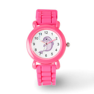 Cute Dolphin Horloge