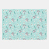 Cute Dolphin Kerstmis Inpakpapier Vel (Voorkant)