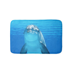 Cute Dolphin Marine Animal in Blue Zee Badmat