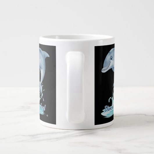 Cute Dolphin Mug – Dive into Joy | Retro Ocean Aes (Dos)