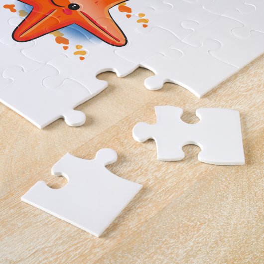 Cute Dolphin Ocean Puzzle Legpuzzel (Zijkant)