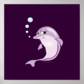 Cute Dolphin Poster (Voorkant)