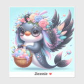 Cute Dolphin Sticker (Vel)