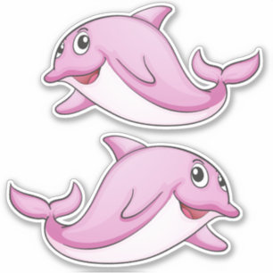 Cute Dolphin-stickers Sticker
