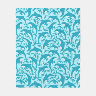Cute Dolphins Fleece Deken