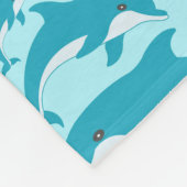 Cute Dolphins Fleece Deken (Hoek)