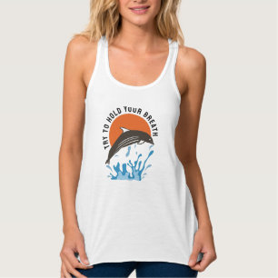 Cute Dolphins - Probeer om je adem vast te houden Tanktop