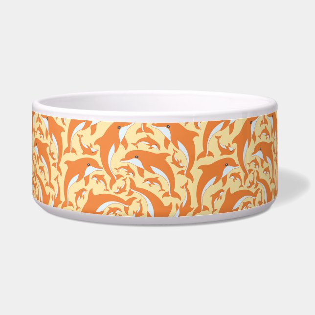 Cute Dolphins Voerbakje (Voorkant)