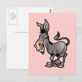 Cute Donkey Briefkaart (Voorkant / Achterkant)