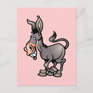 Cute Donkey Briefkaart