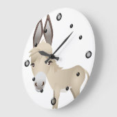 Cute Donkey Wall klok (Hoek)