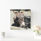 Cute Donkey Wall klok (Huis)