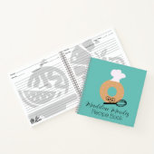 Cute Donut Baker Recette Enfants Carnet bleu (Intérieur)