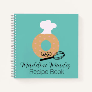 Cute Donut Baker Recette Enfants Carnet bleu
