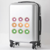 Cute Donut Sprinkles Frosting Bakery Sticker (Sur valise)
