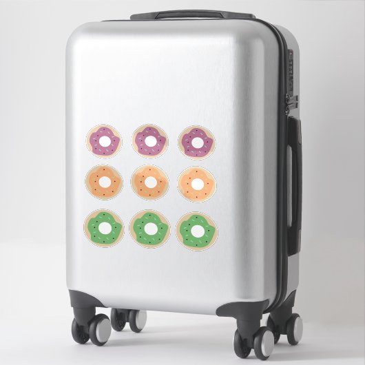 Cute Donut Sprinkles Frosting Bakery Sticker (Sur valise)