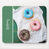 Cute Donuts Personalized School Muismat (Voorkant)