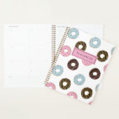 Cute Donuts Voeg je eigen naam aangepaste monogram Planner (Display)
