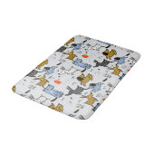 Cute Doodle Dog Patroon Badmat (Gekanteld)