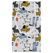 Cute Doodle Dog Patroon Klein Cadeauzakje (Voorkant)