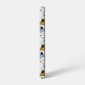 Cute Doodle Dog Patroon Samsung Galaxy Hoesje (Linkerkant)