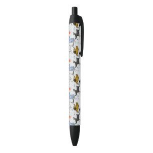 Cute Doodle Dog Patroon Zwarte Inkt Pen