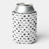 Cute Doodle Eyelash Patroon Blikjeskoeler (Blikje Achterkant)