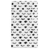 Cute Doodle Eyelash Patroon Klein Cadeauzakje (Voorkant)