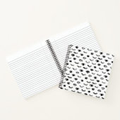 Cute Doodle Eyelash Patroon Notitieboek (Binnen)
