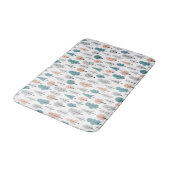 Cute Doodle Forest Pattern Badmat (Gekanteld)