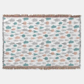 Cute Doodle Forest Pattern Deken (Voorkant)