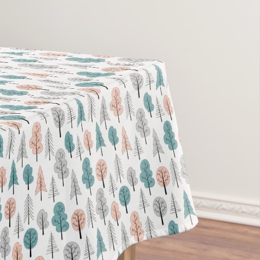 Cute Doodle Forest Pattern Tafelkleed (Voorbeeld)