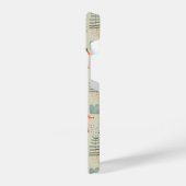 Cute Doodle Fox Forest Woodland Pattern iPhone Hoesje (Linkerkant)