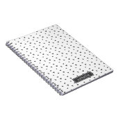 Cute Doodle Heart Patroon Notitieboek (Rechterzijde)