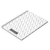 Cute Doodle Heart Patroon Notitieboek (Linkerzijde)