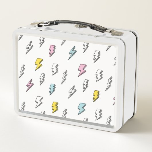 Cute Doodle Lightning Bolt Pattern (Achterkant)