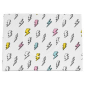 Cute Doodle Lightning Bolt Pattern Groot Cadeauzakje (Voorkant)