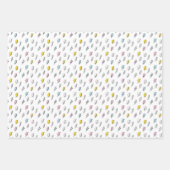 Cute Doodle Lightning Bolt Pattern Inpakpapier Vel (Voorkant)