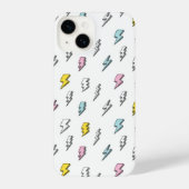 Cute Doodle Lightning Bolt Pattern iPhone Hoesje (Achterkant)