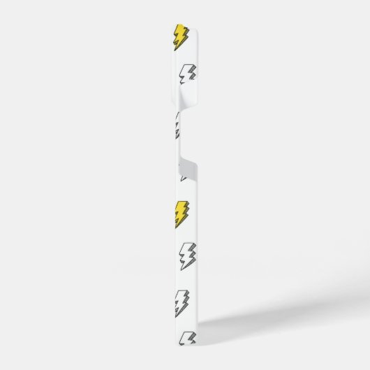 Cute Doodle Lightning Bolt Pattern iPhone Hoesje (Linkerkant)