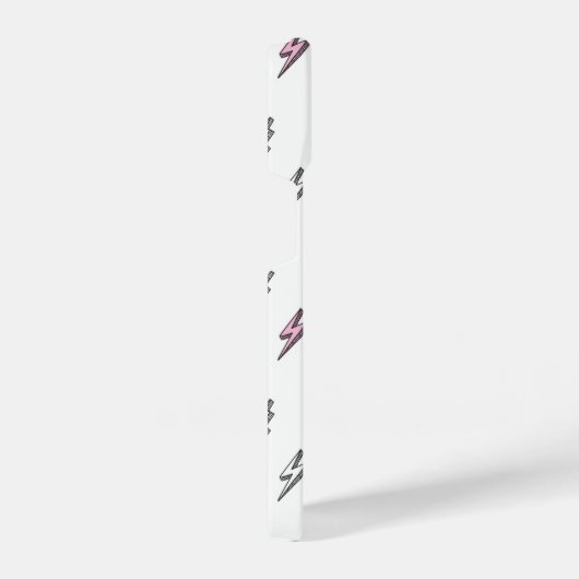 Cute Doodle Lightning Bolt Pattern iPhone Hoesje (Rechterkant)
